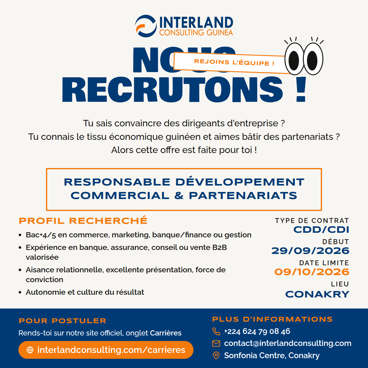 Nous recrutons : Responsable développement commercial & partenariats